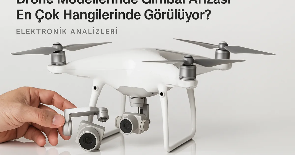 Drone modellerinde gimbal arızası hakkında bilgi.