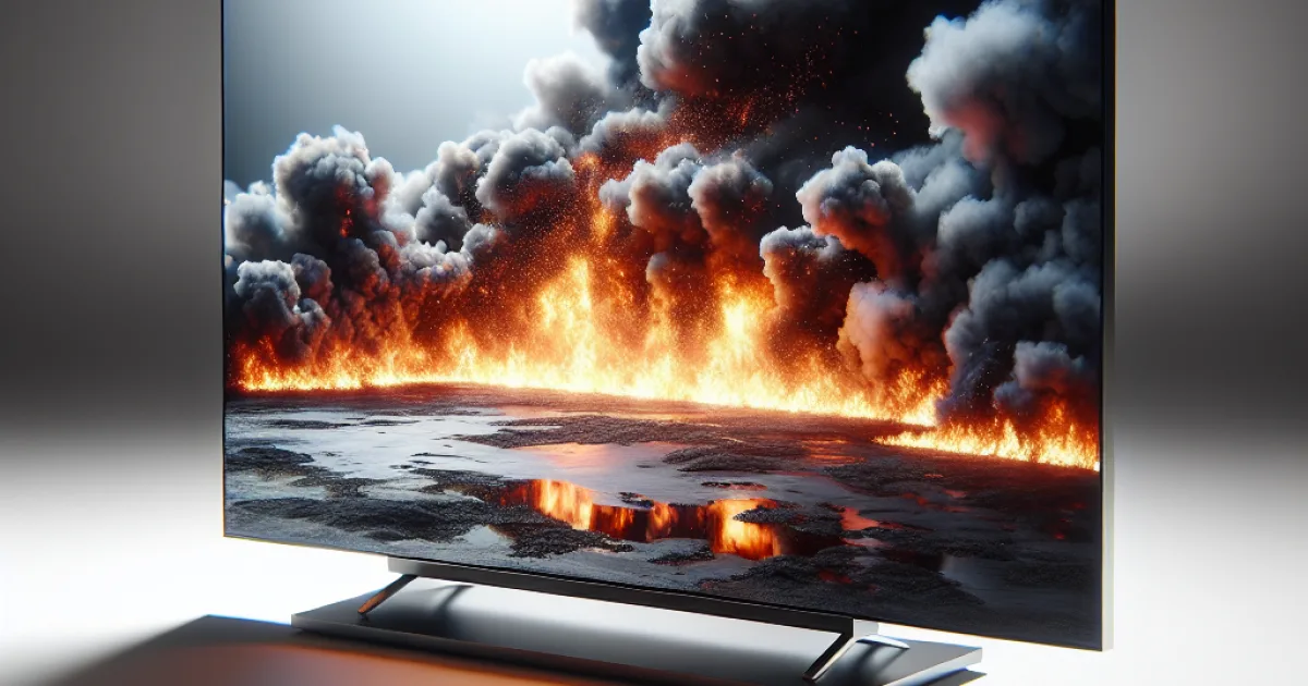 OLED televizyonlarda yanma riski hakkında bilgi