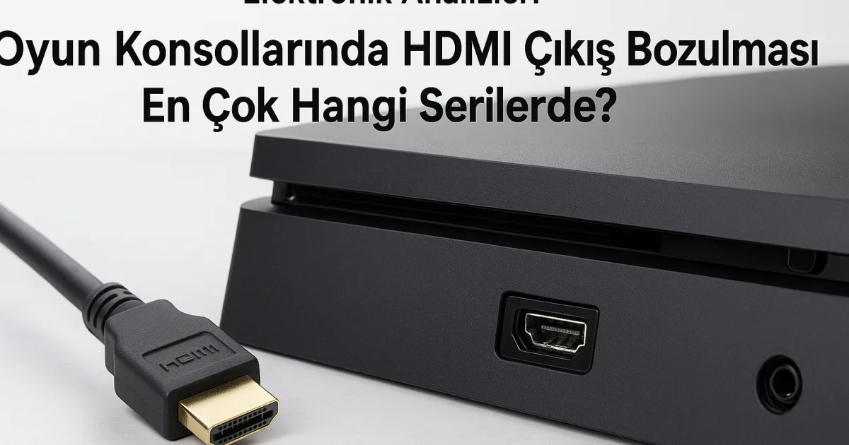 Oyun konsollarında HDMI çıkış bozulması sorunları