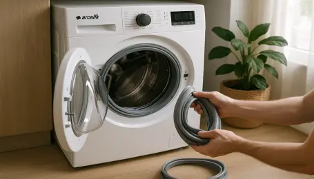 Arçelik 9103 Y Kapak lastiği değişimi