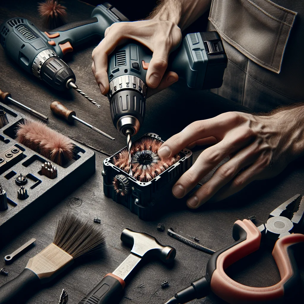 Black+Decker BDCHD18 Motor kömürü değişimi