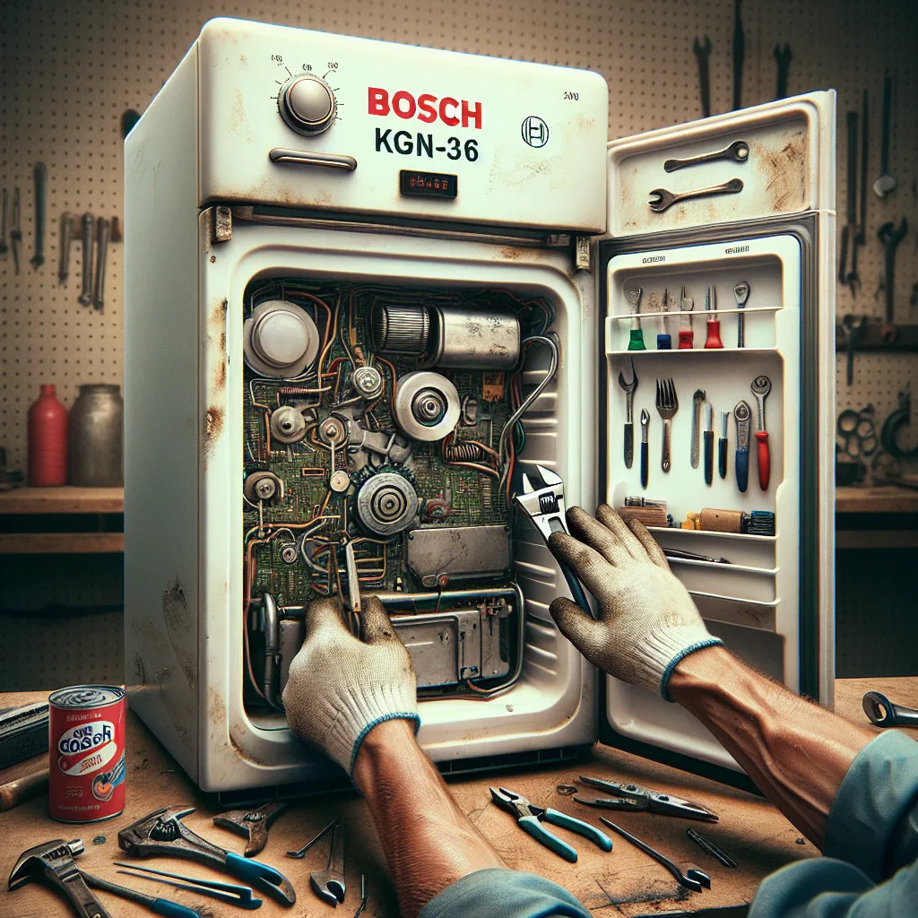 Bosch KGN36 Gaz dolumu