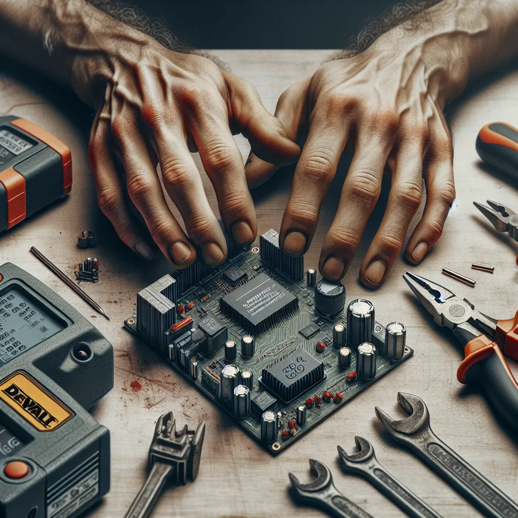 Dewalt DCF887 Fırçasız motor sürücü kartı tamiri