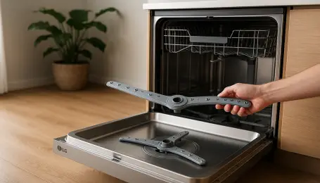 LG DFB512FP Sprey kolu değişimi