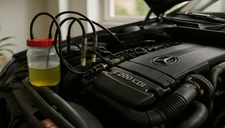 Mercedes E200 CDI Enjektör temizliği