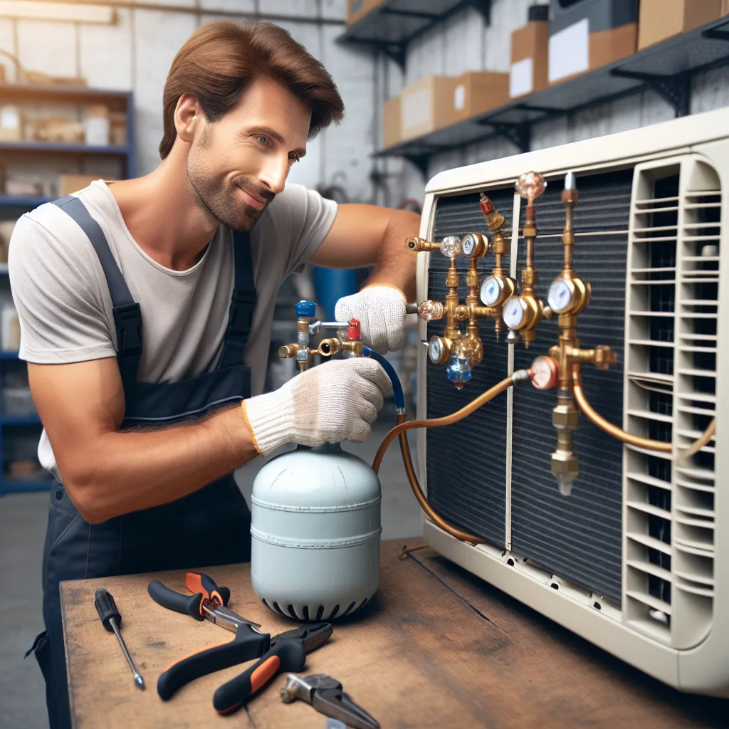 Midea Blanc Gaz dolumu