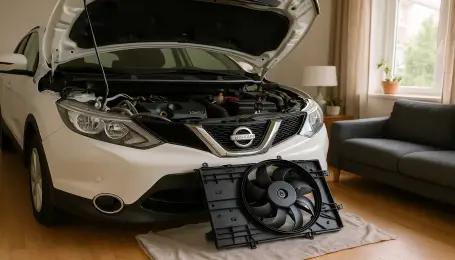 Nissan Qashqai 1.5 dCi Radyatör fanı değişimi