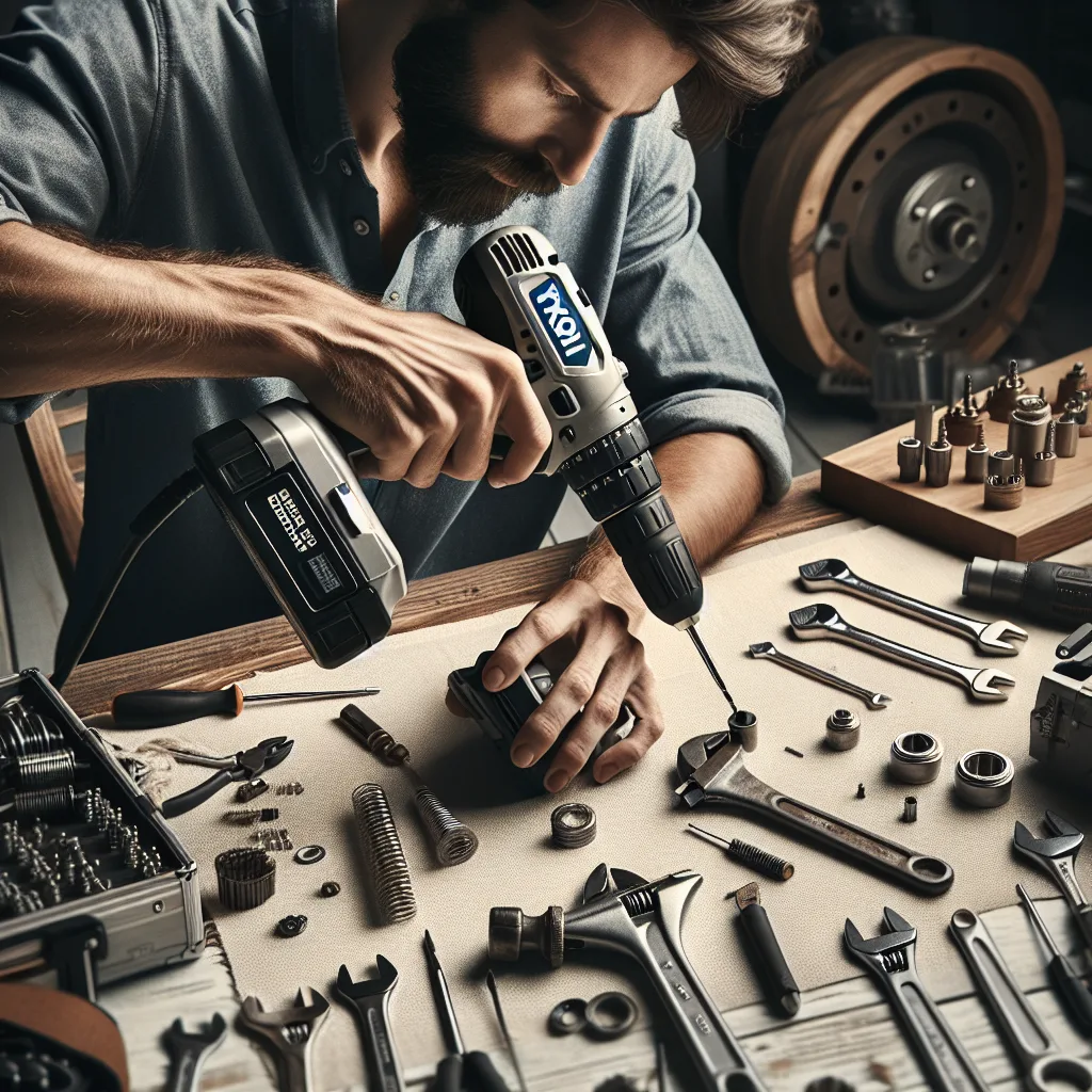 Ryobi R18PD3 Mandren kilidi tamiri