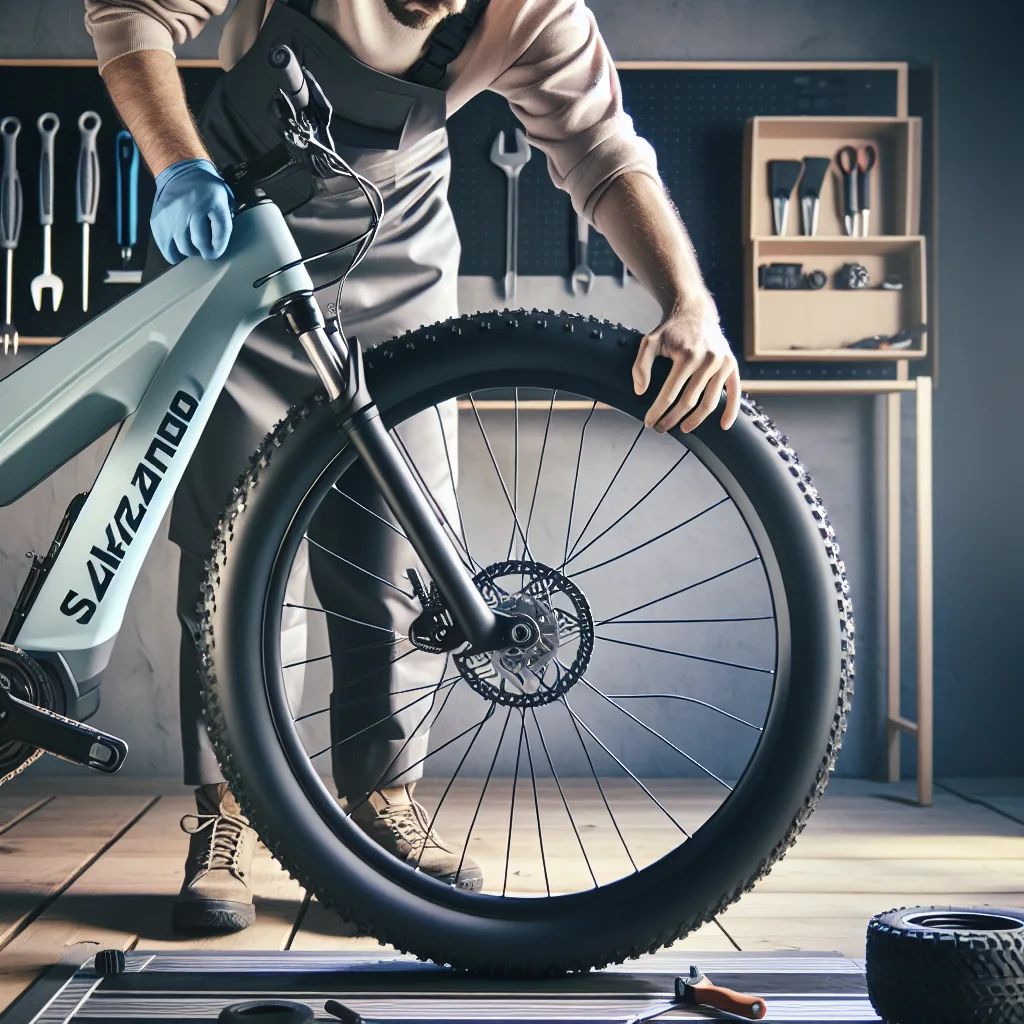 Salcano E-MTB Lastik değişimi