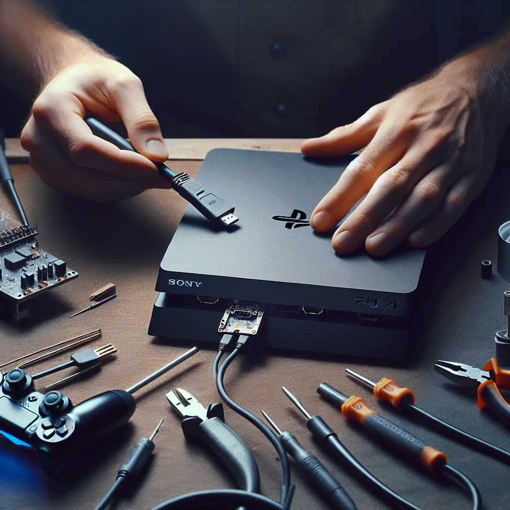 Sony PlayStation 4 Slim HDMI port değişimi